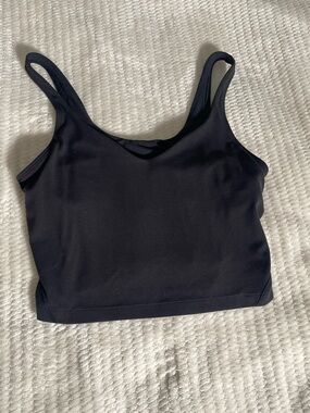 lululemon athletica Black Slim-Strap Crop Top